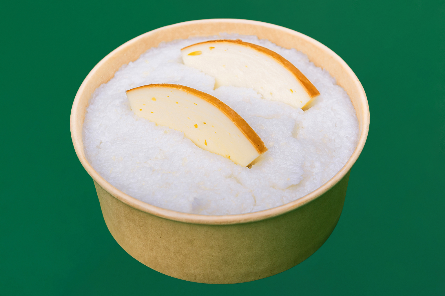 ღომი და შებოლილი ყველი