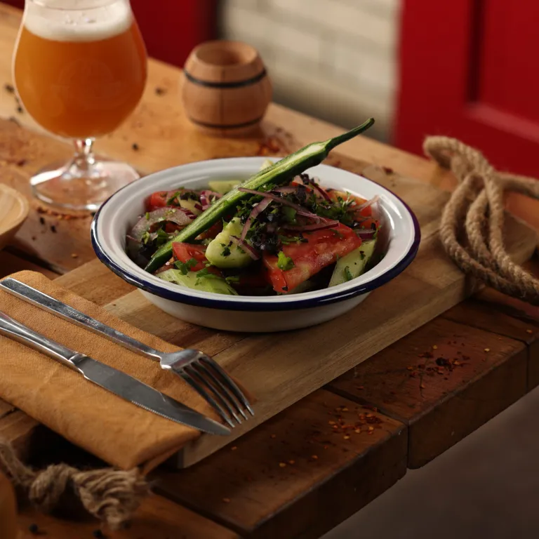 კიტრი პომიდვრის სალათი