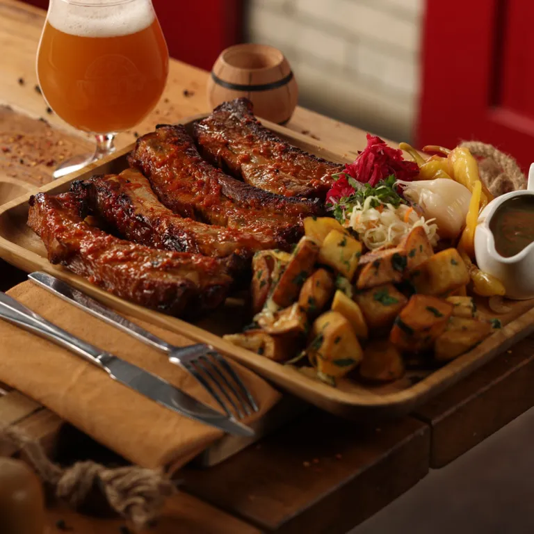 ღორის ნეკნები აჯიკით